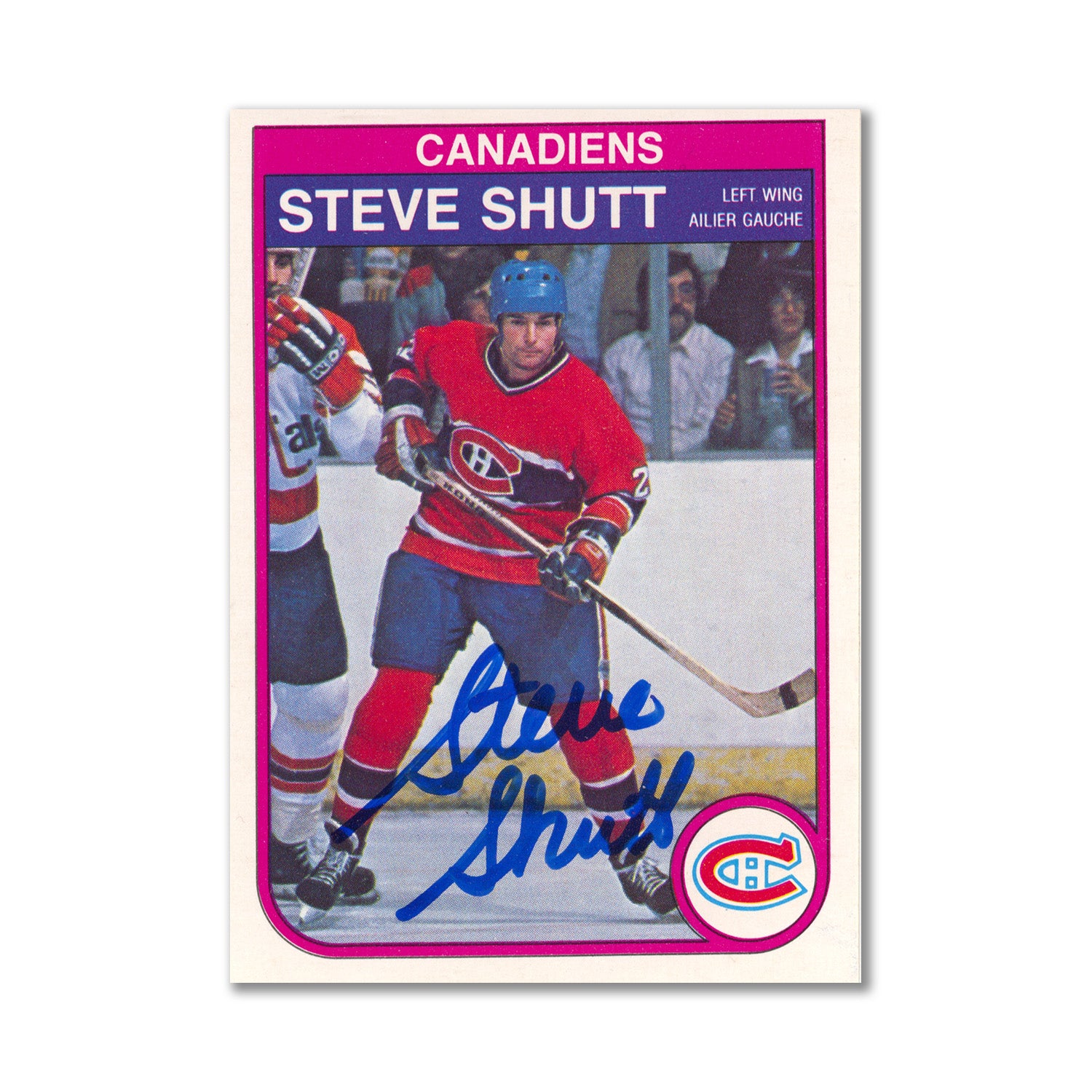 Autographed 1982-83 O-Pee-Chee #192 Steve Shutt Base Card