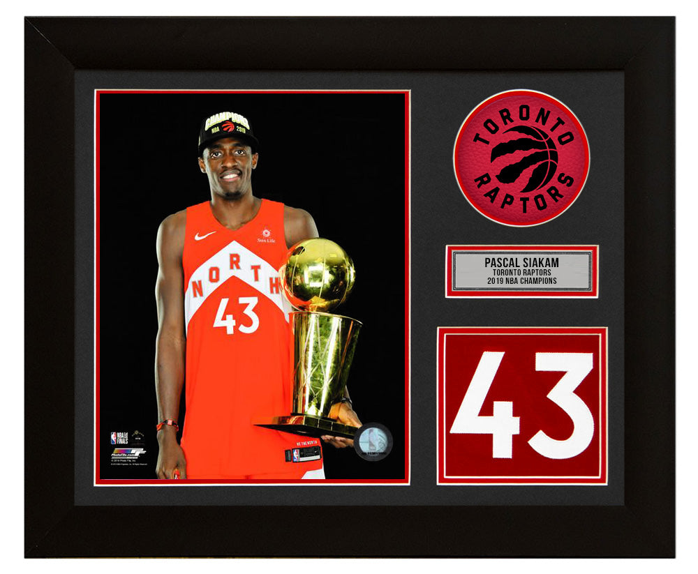 Pascal Siakam Toronto Raptors 2019 NBA Champion 20x24 Number Frame