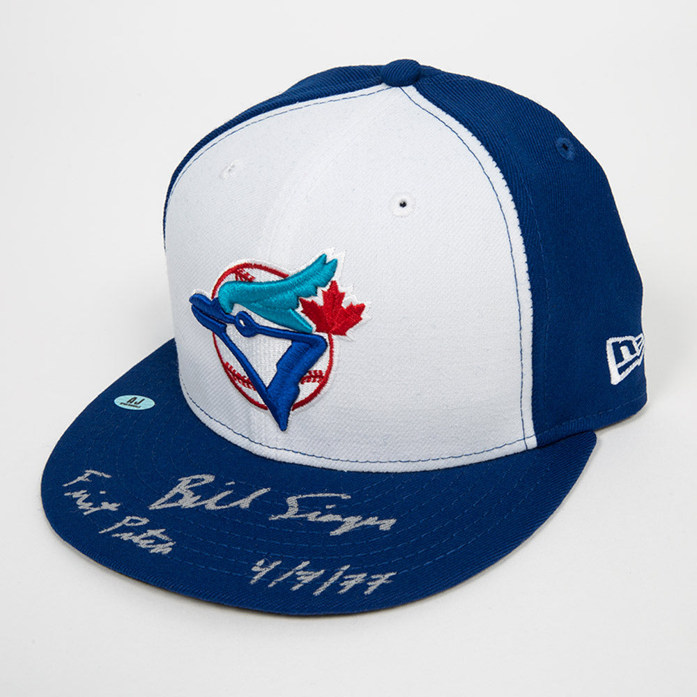 Bill Singer Signed Toronto Blue Jays Retro Baseball Cap with 1st Pitch Note