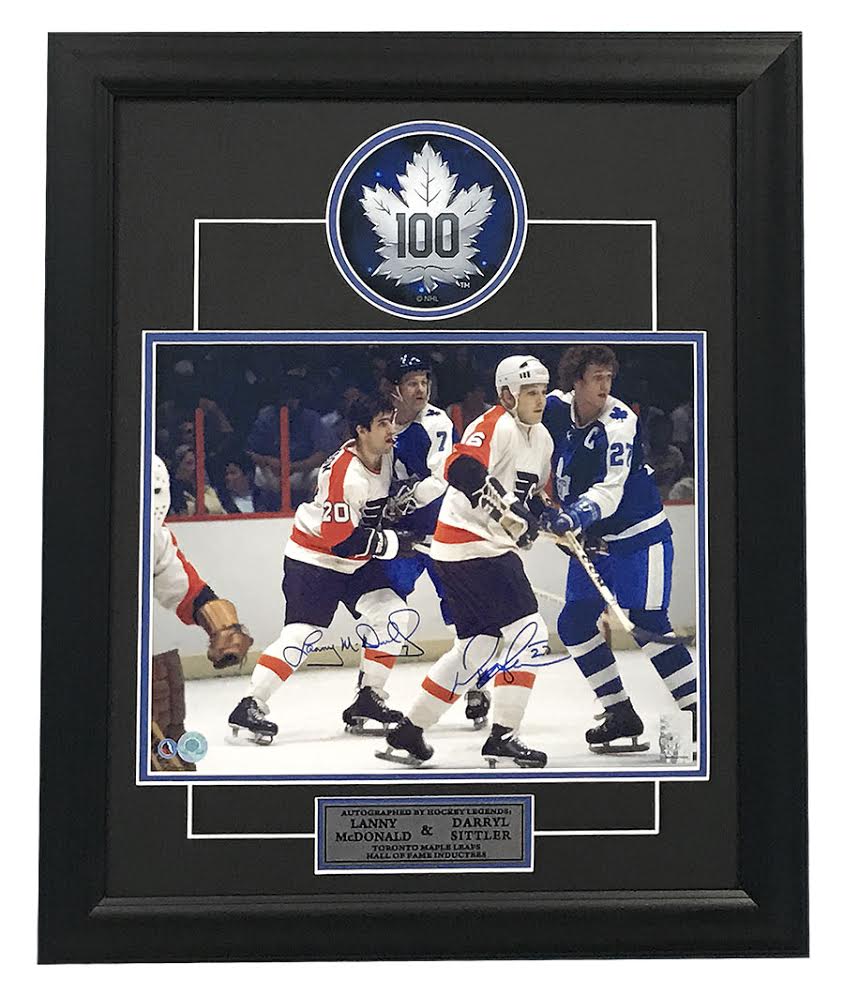 Darryl Sittler & Lanny MacDonald Toronto Maple Leafs Dual Signed 20x24 Frame