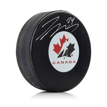 Ty Smith Autographed Team Canada Hockey Puck