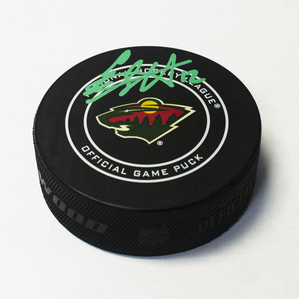 Eric Staal Minnesota Wild Autographed Official NHL Game Puck