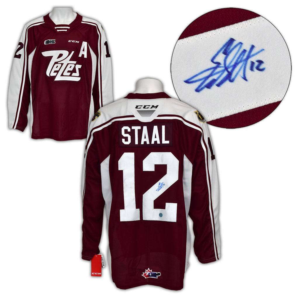 Eric Staal Peterborough Petes Autographed CHL Hockey Jersey