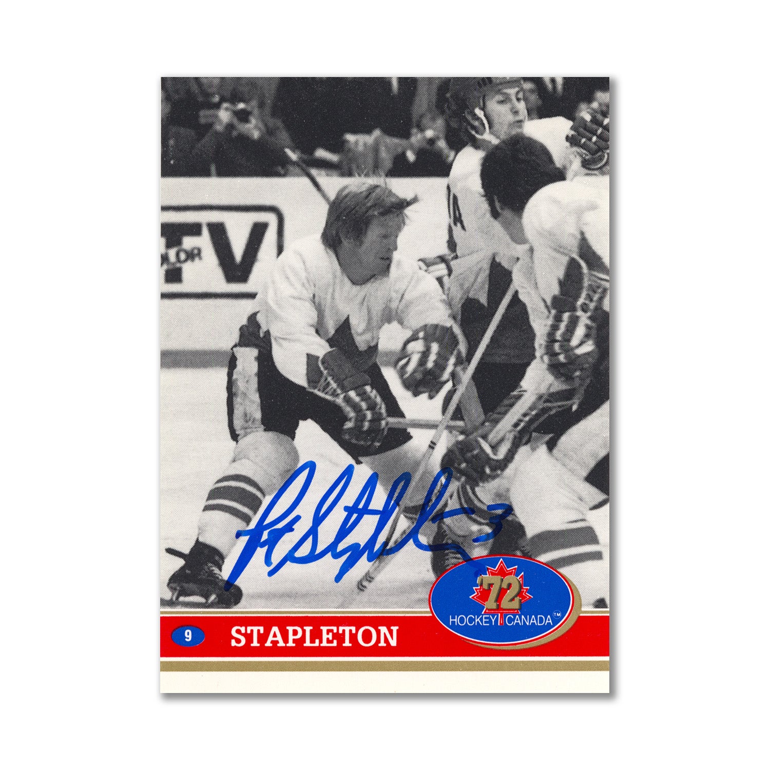 Autographed 1991 Future Trends #9 Pat Stapleton Hockey Card