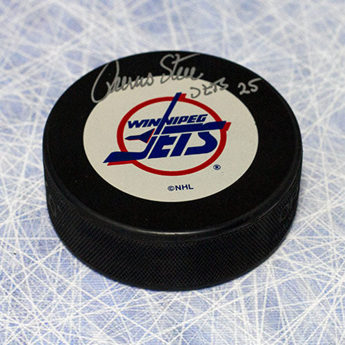 Thomas Steen Winnipeg Jets Autographed Hockey Puck