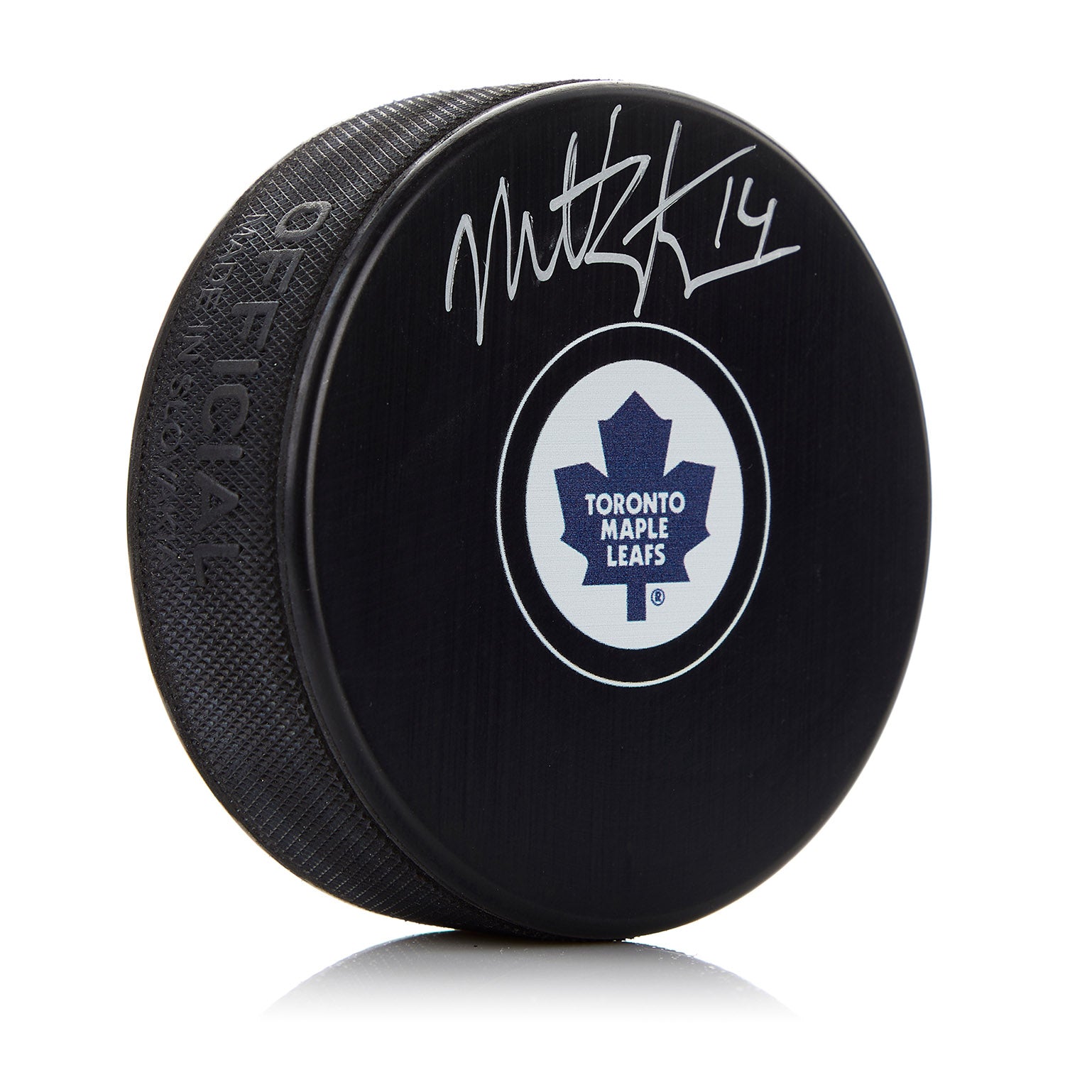 Matt Stajan Toronto Maple Leafs Autographed Hockey Puck