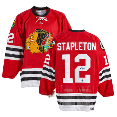 Pat Stapleton Chicago Blackhawks Autographed Vintage CCM Jersey