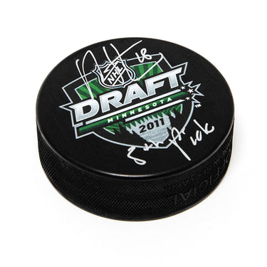 Ryan Strome Signed 2011 NHL Entry Draft Puck with 5th Pick Note