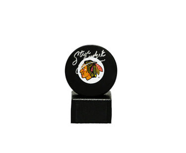 Steve Ludzik Authentic Autographed Chicago Black Hawks Puck