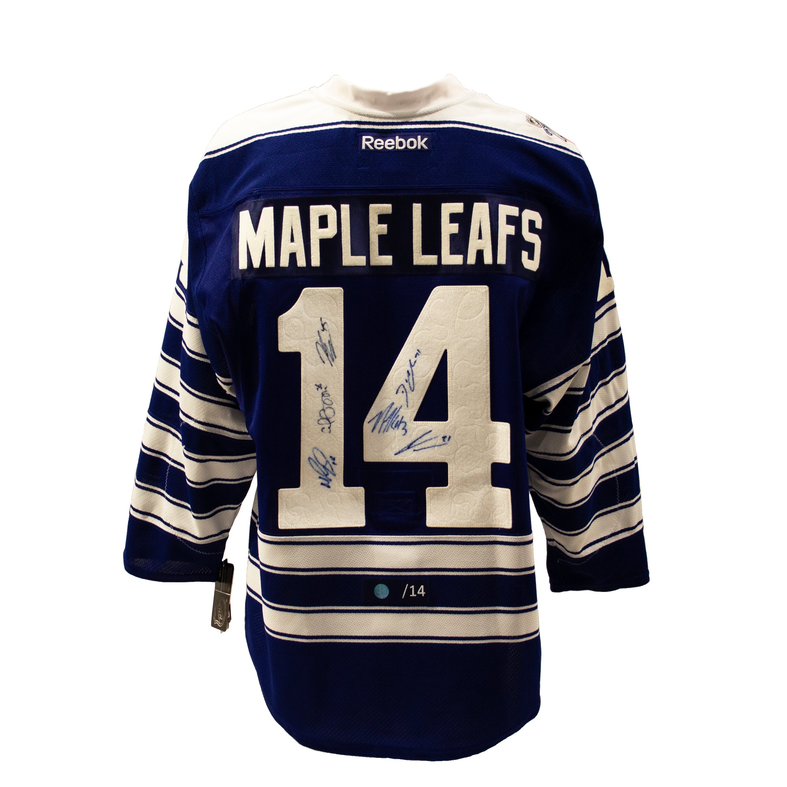 2014 Toronto Maple Leafs Winter Classic 6 Player Signed Authentic Reebok Jersey