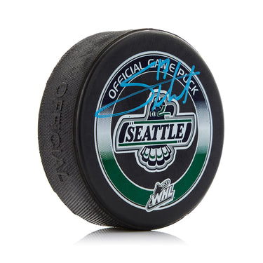 Shea Theodore Seattle Thunderbirds Signed Official Game Puck