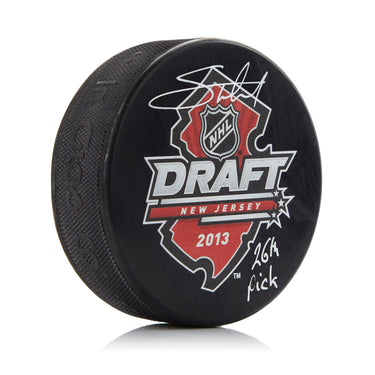 Shea Theodore Signed 2013 NHL Entry Draft Puck with 26th Pick Note