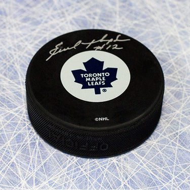 Errol Thompson Toronto Maple Leafs Autographed Hockey Puck