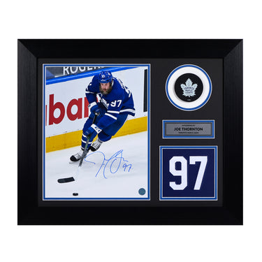 Joe Thornton Toronto Maple Leafs Signed 20x24 Number Frame