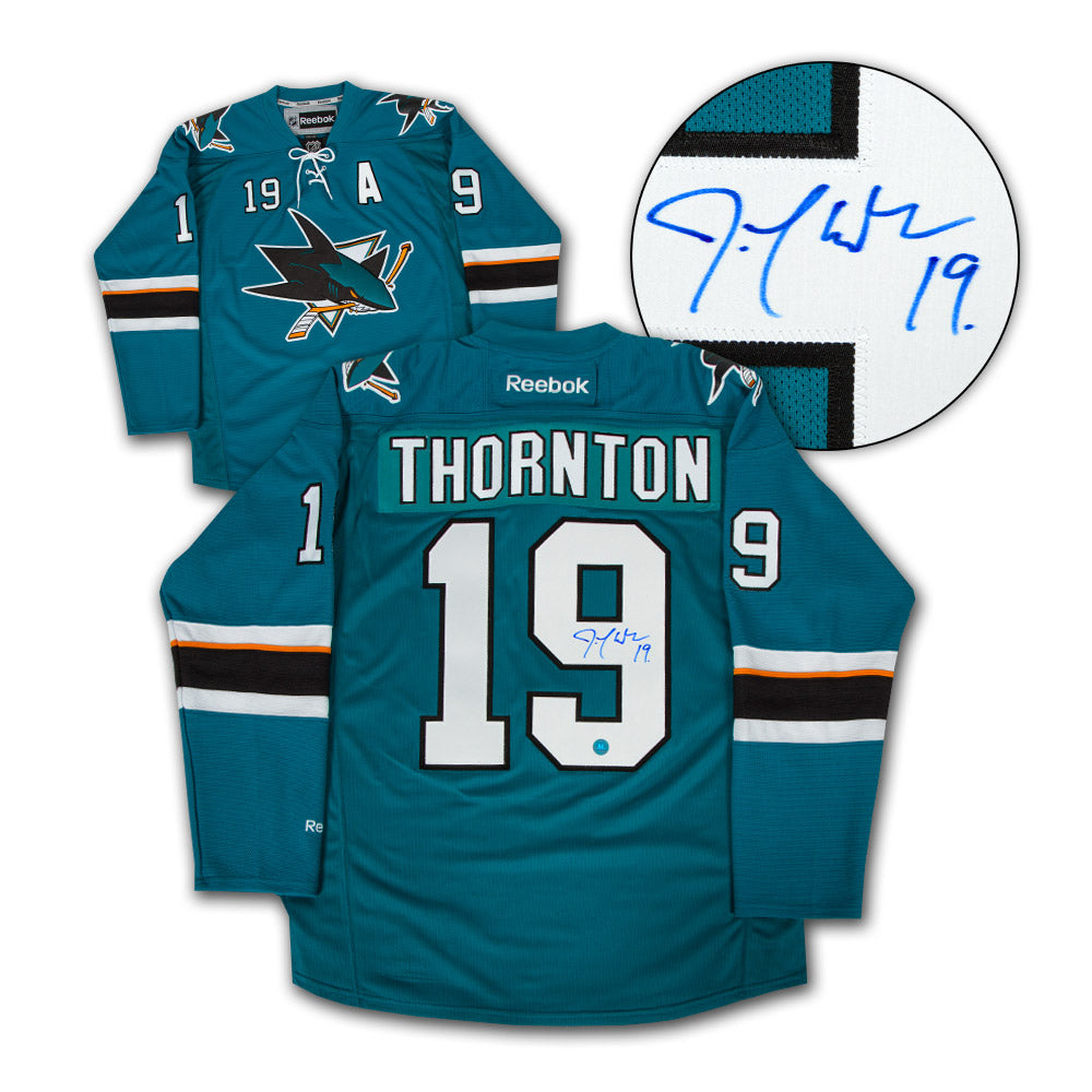 Joe Thornton San Jose Sharks Autographed Reebok Jersey