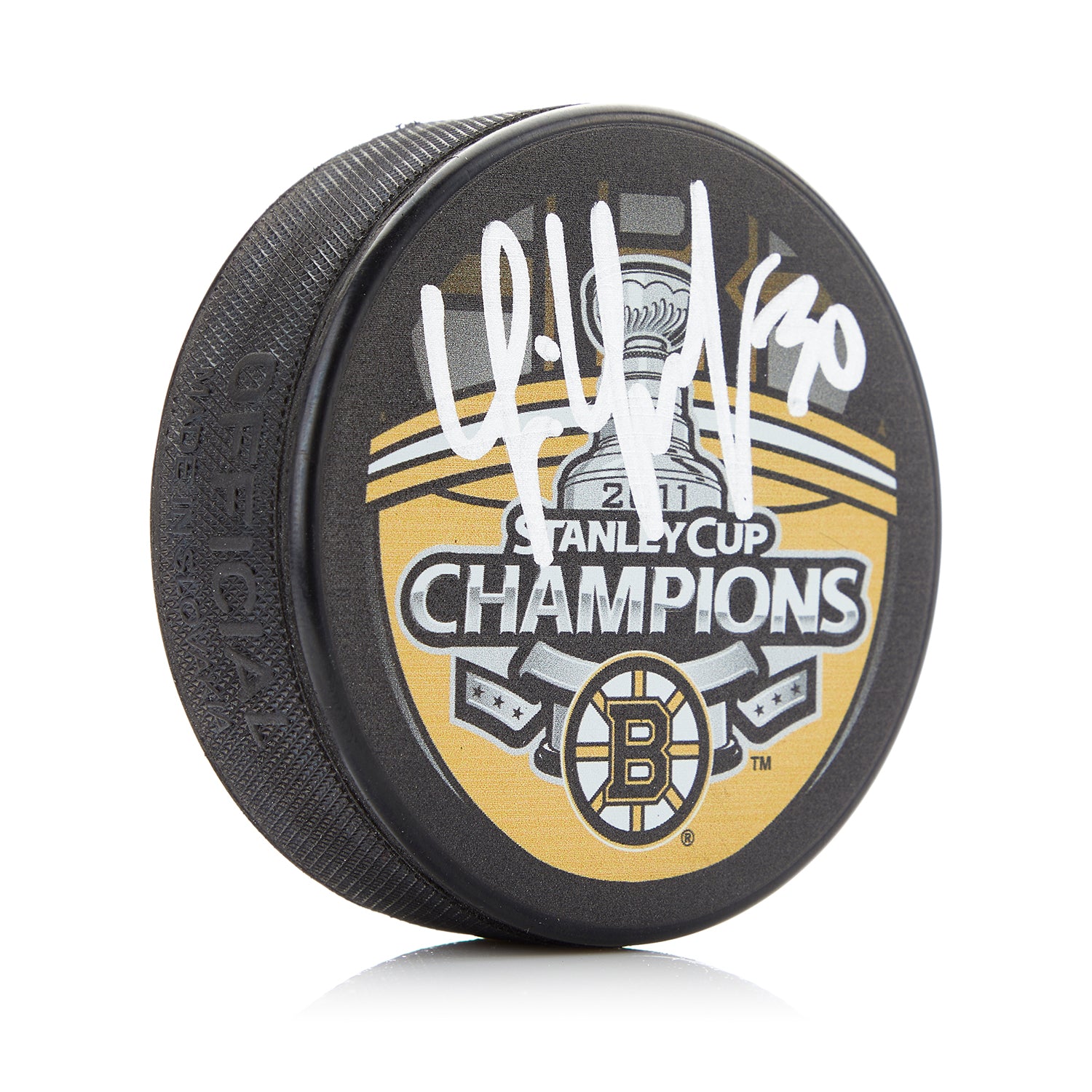 Tim Thomas Signed Boston Bruins 2011 Stanley Cup Puck