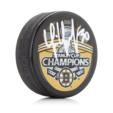 Tim Thomas Signed Boston Bruins 2011 Stanley Cup Puck