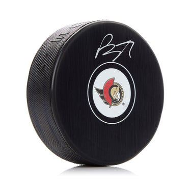 Brady Tkachuk Ottawa Senators Autographed Hockey Puck