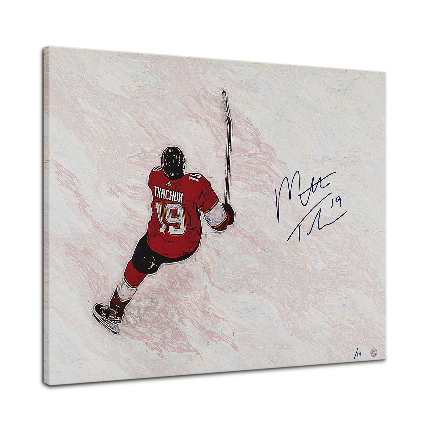 Matthew Tkachuk Signed Florida Hockey Aerial 26x32 Art Canvas /19