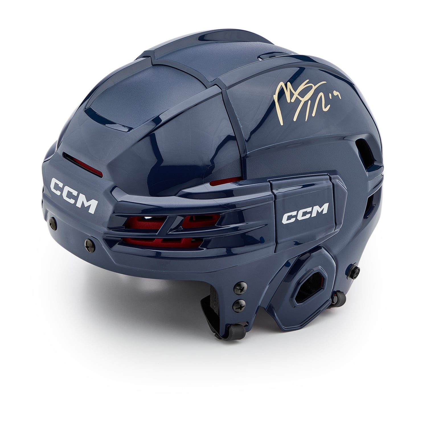 Matthew Tkachuk Autographed Blue CCM Tacks Helmet