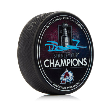 Devon Toews Signed Colorado Avalanche 2022 Stanley Cup Puck