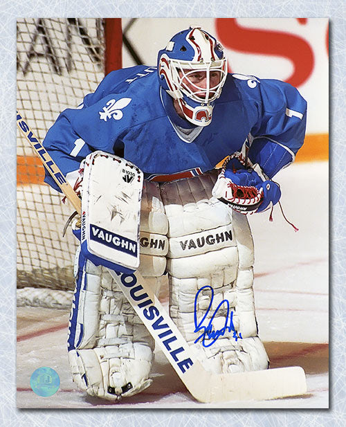 Ron Tugnutt Quebec Nordiques Autographed Goalie 8x10 Photo