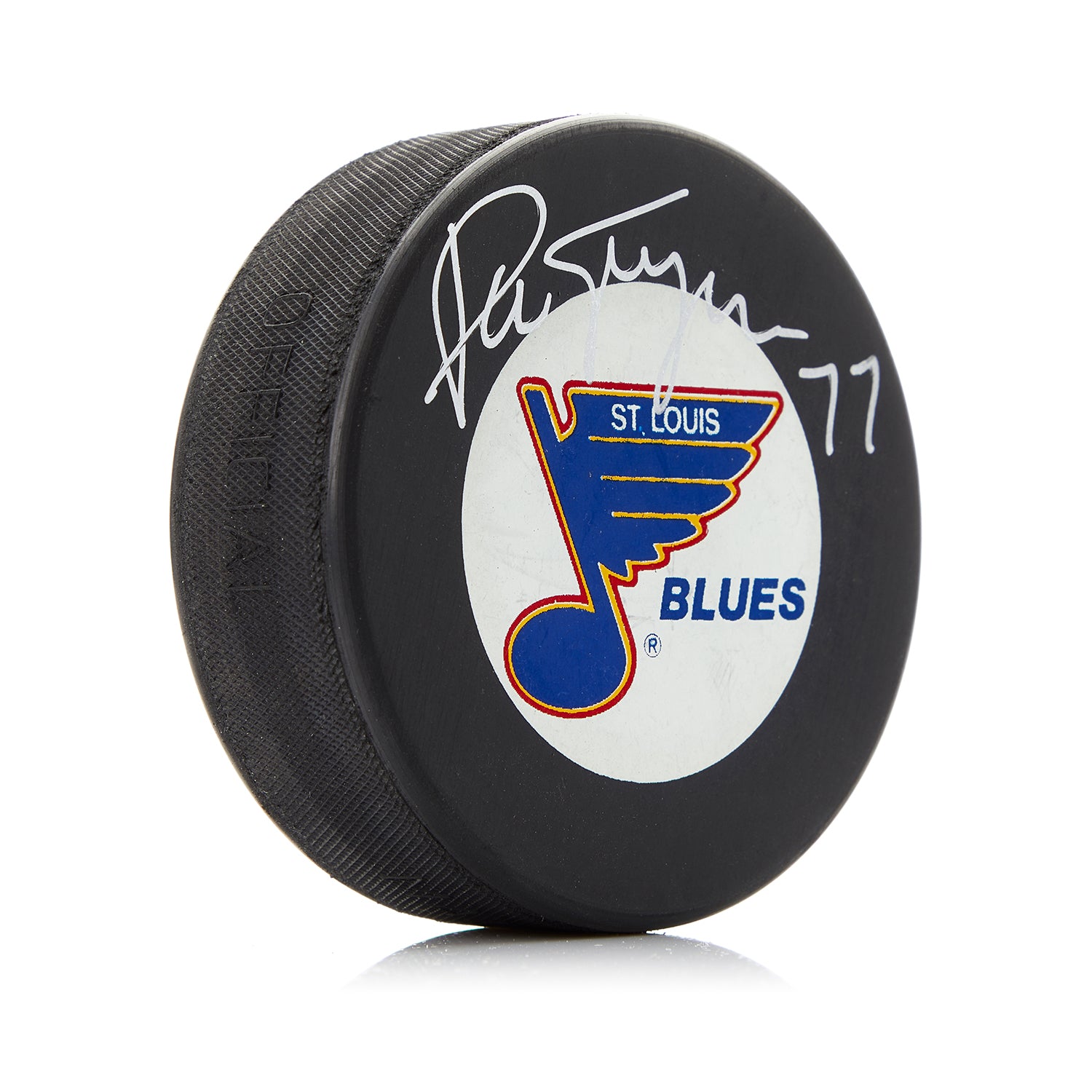 Pierre Turgeon Autographed St Louis Blues Hockey Puck