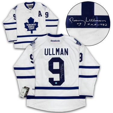 Norm Ullman Toronto Maple Leafs Signed White Reebok Jersey