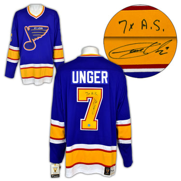 Garry Unger St Louis Blues Signed Retro Fanatics Jersey