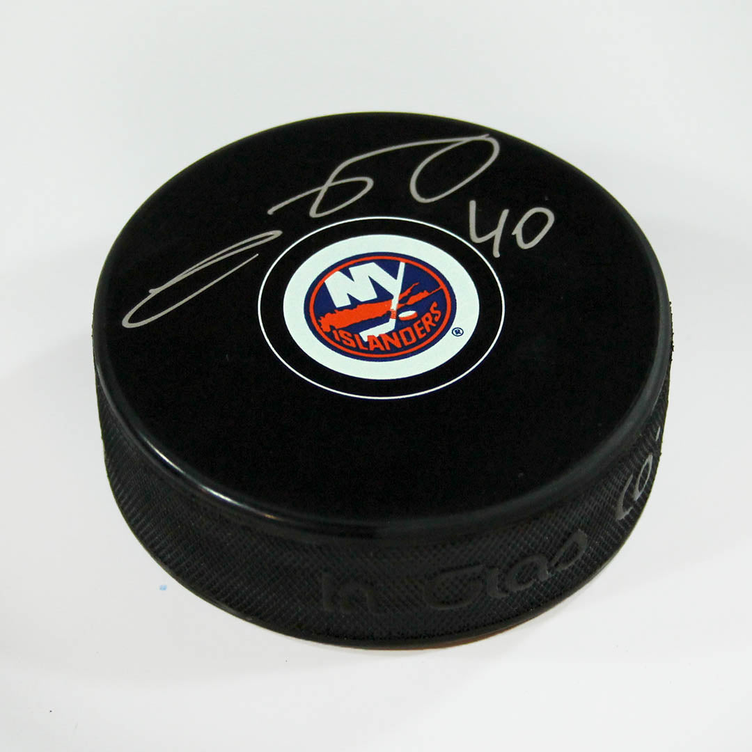 Semyon Varlamov New York Islanders Autographed Hockey Puck