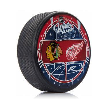 Kris Versteeg Signed Chicago Blackhawks 2009 Winter Classic Puck