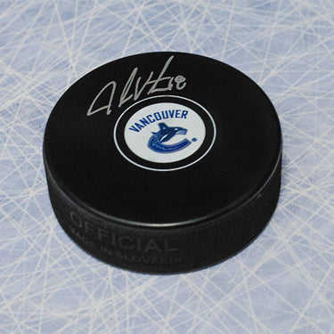 Jake Virtanen Vancouver Canucks Autographed Hockey Puck