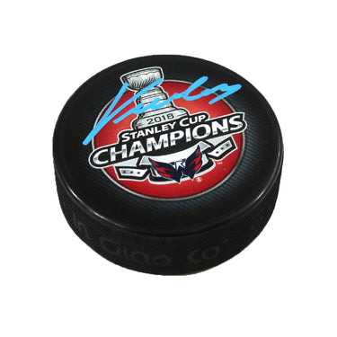 Jakub Vrana Washington Capitals Signed 2018 Stanley Cup Champion Puck