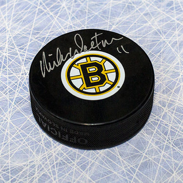 Mike Shaky Walton Boston Bruins Autographed Hockey Puck