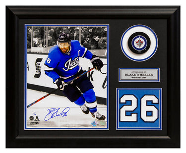 Blake Wheeler Winnipeg Jets Signed Aviator 20x24 Number Frame LE/#26