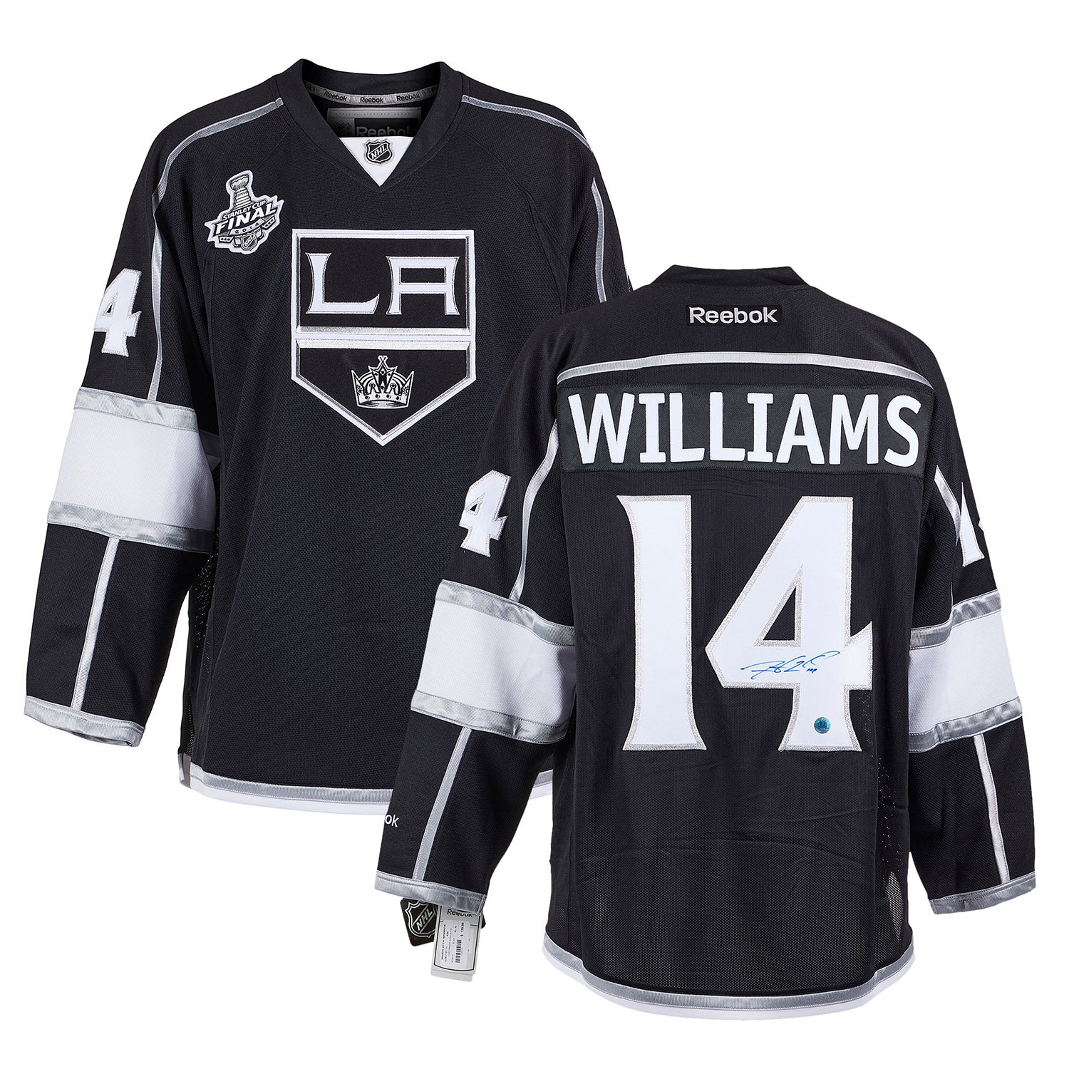 Justin Williams LA Kings Signed 2014 Stanley Cup Reebok Jersey