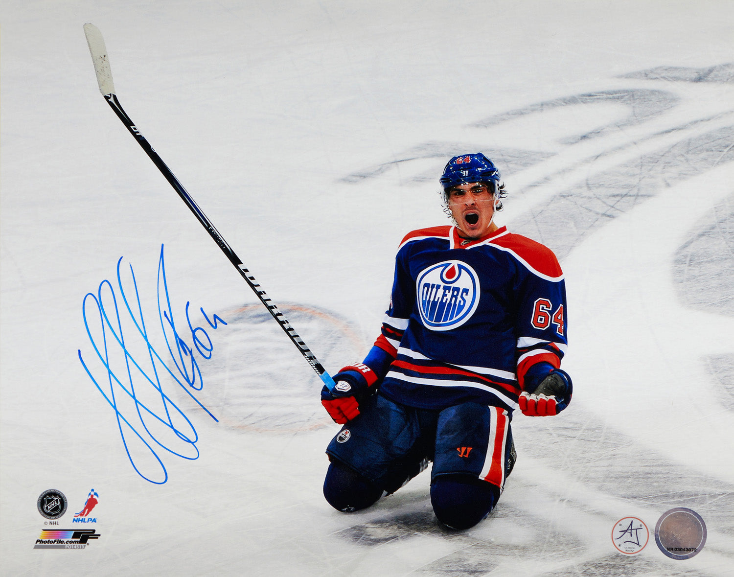 Nail Yakupov Signed Edmonton Oilers Rookie 11x14 Photo