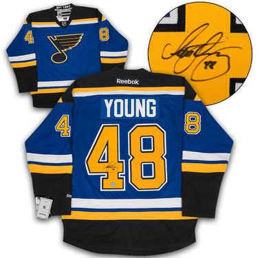 Scott Young St Louis Blues Autographed Reebok Jersey