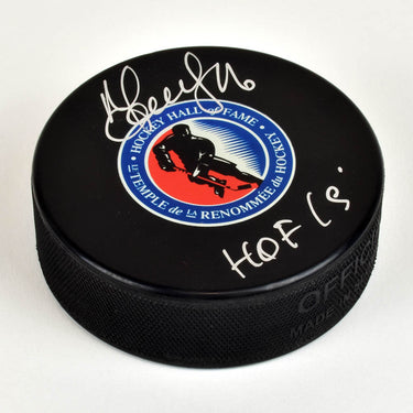 Sergei Zubov Signed Hockey Hall of Fame Inscribed Puck