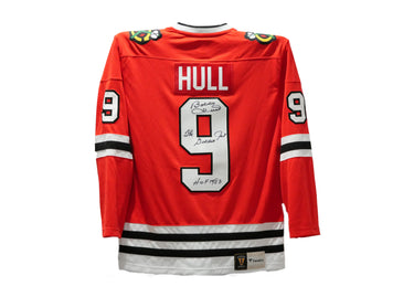 Bobby Hull Authentic Autographed Chicago Blackhawks Home Jersey