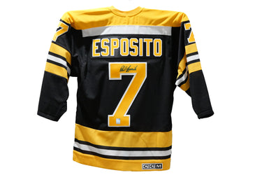 Phil Esposito Authentic Autographed Boston Bruins Home Jersey