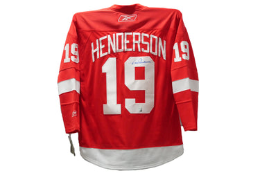 Paul Henderson Authentic Autographed Detroit Red Wings Home Jersey