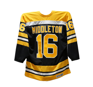 Rick Middleton Authentic Autographed Boston Bruins Home Jersey