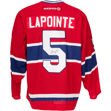 Guy Lapointe Signed Montreal Canadiens Jersey - Heritage Hockey™