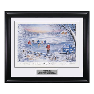 Pickup Six – Peter Mahovlich, Bobby Baun, Ron Ellis & Paul Henderson Signed Limited Edition Print - Heritage Hockey™